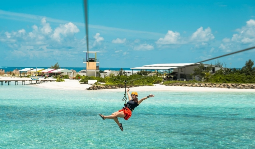 Velana International Airport to Zipline Maldives Vahmaafushi